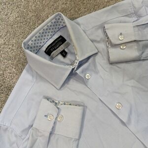 Report Collection Men's S X4 Performance 4 Way Stretch Slim Fit Shirt Blue